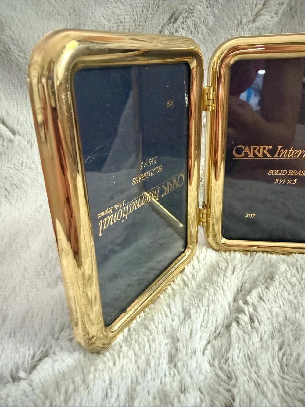 Carr International Gold Double Hinged Picture Frame - Gold
